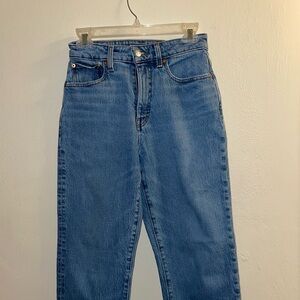 Madewell Curvy 90’s Straight Cropped Jeans size 26
